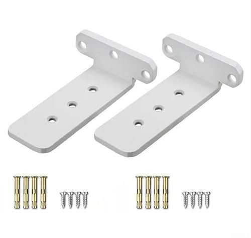 2Pcs Wall Tripod Shelf Brackets, 10cm Shelf Brackets, for Bookshelves, TV Cabinets, and Partitions Various Home Environments(White)