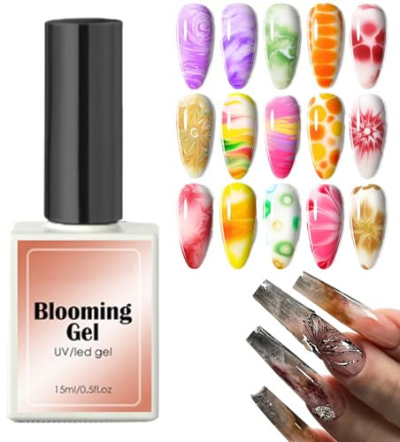 Lunaobrik Verlaufseffekt Gel Nagellack - Blüteneffekt Nagelkleber,Zubehör Für Nageldesign Langanhaltend Für Mädchen Frauen Töchter Ehefrauen Freundinnen