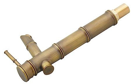 DOITOOL Robinet Vasque Rétro Cuivre Complet Mitigeur Antique pour Salle de Bain Design Artistique et Élégant Robinet de Lavabo à Unique Entrée Eau Chaude et Froide