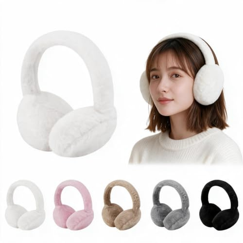 Cosiesnest Winter ohrenwärmer, flauschig, weich, für Damen, winddicht, für draußen, zum Skifahren, Laufen, Ohrenschützer, Schutz für Damen, Herren, Kinder