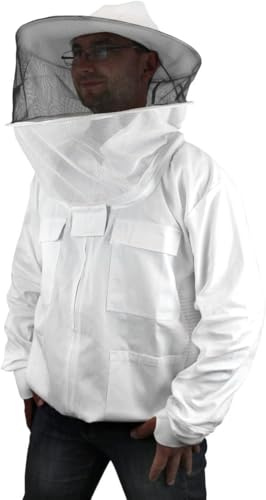 GIACCA DA APICOLTORE con ventilazione di alta qualità | CAPPUCCIO tondo da apicoltore | MODELLO SPECIALE