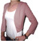 Fantasy Coprispalle Elegante Cerimonia Blaser Bolero Copriabito Manica 3/4 Donna Ragazza Colorati (Taglia Unica 40-42, Rosa)
