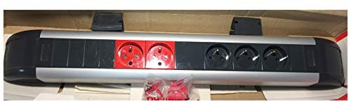 Legrand 053206 Kabelblock – 5x2P+T (2 Notstrom) + 3 Module Reserve
