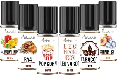 NEBULA Kit de 6 arômes – Fabriqué en Italie.