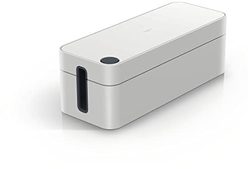 Durable Kabelbox Cavoline Box L (für 5-fach Steckdosenleiste, mit Gummifüßen, 406 x 139 x 156 mm (B x H x T)) hellgrau, 503010