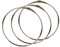 BigDean 3x Warenring Schlüsselring 150mm Ring mit Schnellverschluss