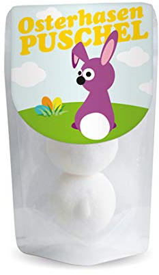 Jeweils 18 g verschiedene Marshmallows / Schaumzuckerspeckbälle (Osterhasen Puschel)