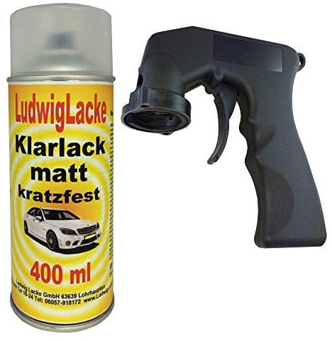 LudwigLacke Klarlack matt Spraydose 1 x 400ml Plus Haltegriff