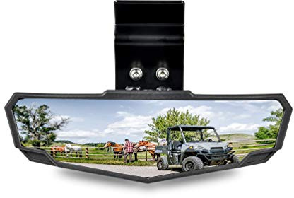 UTV Center Rückspiegel SAUTVS Premium Konvex Rückspiegel für Polaris Ranger 570 900 1000 Crew/Can Am Defender 2015-2023 Zubehör