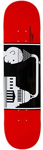 Brainwash Skateboard, 8.0, Rot