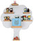 MR TEDDY BEAR Kinderregal Baum | Holzregal für die Toniebox und Tonies | Tonie-Regal hergestellt in der EU | Wandregal zum Spielen und Sammeln | Für Mädchen und Jungen | Grau