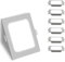 Aigostar LED Einbaustrahler, 9W Äquivalent zu 83W, 6500K Cool White Licht, Weiß, LED-Einbauleuchten, Bullauge, Φ110-120mm, Packung mit 6