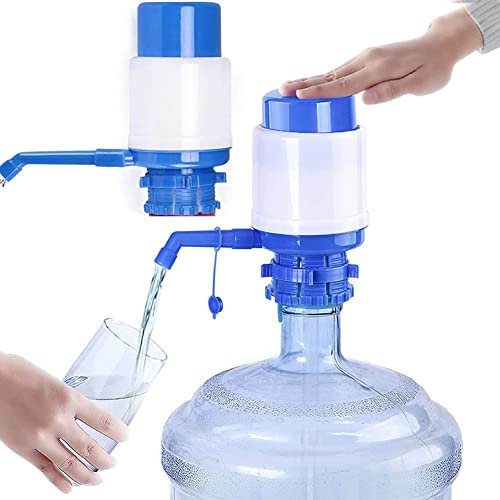 2Pcs Water Dispenser Pump, 5 Gallo Water Cooler Dispense, Manual Water Pump Hand Water Bottle Pump for 2-6 Gallon Mineral Water Kettle, Portable Chillers Fountain Dispenser, for Home Kitchen Office