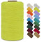 LEREATI Makramee Garn 1mm x 390m Baumwollgarn Geflochten Baumwollschnur Natürliche Baumwolle Garn, Bunt Macrame Cord 1mm für DIY Stricken Wandbehang Vorhang Hängepflanze Handtasche (Fruchtgrün)