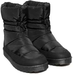 Yours - Padded Snow Boots In Extra Wide Eee Fit - Women's