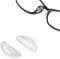 PIPJOY Brillen-Nasenpads, Kleber Anti-Rutsch Nasenpads Weiches Silikon Nasenpolster Kissen für Brille Brille Sonnenbrille (10 Klare Paar)