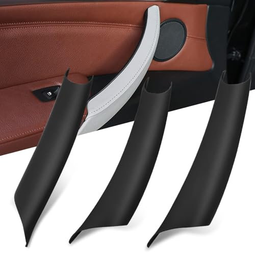 TTCR-II 3PCS Türgriff Innen Kompatibel Mit Türgriffe BMW X5 E70 2008-2013,X6 E71/E72 2008-2014,Türgriffabdeckungen für Vorne Rechts Beifahrertür, Linke Hintertür und Rechte Hintertür(Schwarz)