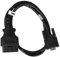 vhbw OBD2 Adapter RS-232 auf OBD2 16Pin kompatibel mit VW Polo, Sharan, T5, Touareg, Touran, Phaeton, T4 Auto, KFZ - 90 cm