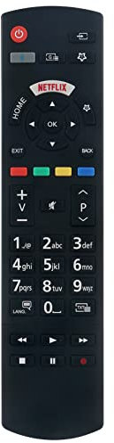 ALLIMITY RC42128M Sostituisci Telecomando adatto per Panasonic TV TX-50JXW604 TX-65JXW604 TX-55JXW604 TX-43JXW604 TX-43GX555E TX-43HXW604 TX-50HXW584 TX-55JXW634 TX-43JX600E TX-55JX600E