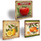 XIAOMA Lote de 3 placas de metal vintage de cocina, limón, tomate Clementinas, frutas francesas, mesa de cocina, decoración de pared, cartel de metal, regalo para el hogar, restaurante, 30,5 x 30,5 cm