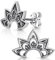 MATERIA by Matthias Wagner Ohrstecker Silber 925 Mandala Blume - Boho Ohrringe Damen SO-301