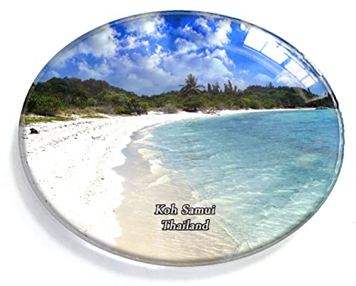 Koh Samui Thailand Magnet Kühlschrank Gefrierschrank Magnet Aufkleber Souvenir Dekorationen Oval Kristall Magnet Küche Whiteboard