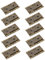 OSALADI Lot De 10 Charnières De Porte En Fer Double Effet Pour Moustiquaire Pliantes Pour Meubles