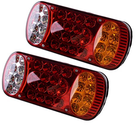 Marker Lights 2Pcs L&E&D Rücklicht Anzeige Hinten Blinker Stop Bremse Rückfahrscheinwerfer Für Wohnwagen Lkw Anhänger