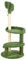 PawHut Albero per Gatti a forma di Cactus con Tiragraffi, 2 Palline da Gioco e Piattaforma, Torre per Gatti in Truciolato e Ciniglia, Ø49x111 cm, Verde e Bianco