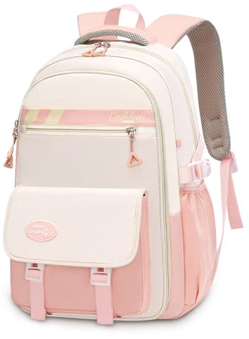 Cartable Fille Primaire Élémentaire Sac à Dos Fille Collège Garçon Scolaire, Sacs pour d'école Voyage Loisir Travail Affaire Enfant Ado 7 8 9 10 11 12 13 14 15 16 17 19 Ans School Backpack Book Bags