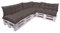 Setgarden Palettenkissen 7-teiliges Set, ein Set Kissen für Gartenmöbel, Bodenkissen, Palettenkissen 120x80, 3x Sitz +3x Rückenlehne 120x40cm +1x 60x40cm (Anthrazit)