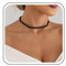 Inilbran Boho Unregelmäßige Perlen Halskette Choker Schwarzer Onyx Kristall Choker Halskette Vintage Chip Stein Perlen Halskette Schmuck Unregelmäßige Natürliche Steinperlen Halskette Für Frauen