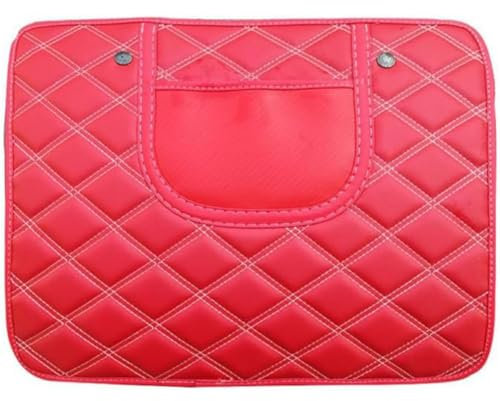 PSFVHHQI 2 StüCk Auto RüCksitz Anti Kick Pad FüR Citr-oen C5 Wagon C5X C6 C8 DS3 DS4 DS5, wasserdichte RüCkenlehnenschutz Schutzpolster Anti-Schmutzig Autositzschutz,Short-C/Red