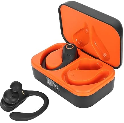 Goshyda Übersetzergerät, Bluetooth-Sprachübersetzer-Ohrhörer mit APP, 144 Sprachen Online-Übersetzung Unterstützt Musik und Sprechen, für das Lernen auf Geschäftsreisen (Black)