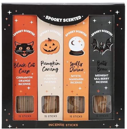 Spooky-Scented Incense Sticks: Spiced Pumpkin Fragrance for Halloween Ambiance, Long-Lasting Aroma Set