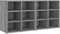 QJBSAVVA Kleiner Schrank Balkonschrank Geräteschrank Garagenschrank - Schuhregale 2 STK. Grau Sonoma 52,5x30x50 cm für Büro Abstellraum Küche Wohnzimmer