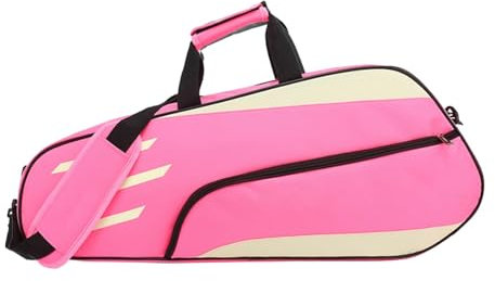 Tennistasche Für 3 Schläger – Badminton-Schlägertasche, Badminton-Tasche Mit Schuhfach | Wasserdichte Schulter-Badminton-Organisations-Tragetasche, Sichere Badminton-Schläger-Abdeckungstasche Für Männ