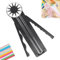 Coupe-papier 12 en 1 multifonction avec mesures, pour scrapbooking, carte photo, emballage cadeau (noir)