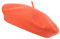 Gadgets Mafia Baskenmütze aus französischer Wolle für Damen, klassisch, Vintage, einfarbig, Unisex, für Winter und Herbst, weich, warm, Outdoor-Kopfbedeckung, Orange, Einheitsgröße