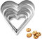 Werownsgso Lot de 5 emporte-pièces en forme de cœur - 5 tailles différentes - En acier inoxydable - Pour cuisine, Noël, Saint-Valentin