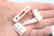 AWITALIA - Set di Ganci Gancio antinfortunistico per Zanzariera Laterale, Prima Generazione, 3 Pezzi, Vari Colori nostra produzione, NO STAMPA IN 3D, stampaggio a fusione. (BIANCO, 10 SET)