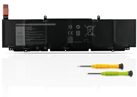 97Wh XG4K6 Batteria per Dell XPS 17 9700 9710 9720 9730 Precision 5750 5760 5770 Mobile Workstation P92F P92F001 P92F002 P92F003 Serie F8CPG 01RR3 F8CPG 5XJ6R KVPMY 0YY3V KRDHV 0F8CPG 3ICP7/54/65-2