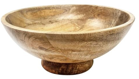 Olympia Bol sur pied en bois de manguier – 280 x 120 mm
