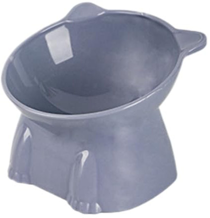 Cuencos elevados para gatos - Uso ampliamente utilizado bandeja de tiempo inclinada, plato alto | Bandeja para mascotas a prueba de derrames para gatitos, cómoda alimentación