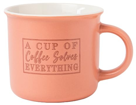 New Bone China Decal Ceramic Coffee Mug 390ml Motivational Quote Cup for Tea or Cocoa, Gift Mug for Women or Office (H 8.5cmx W 9cm) Assorted Designs (Coffee Quote)