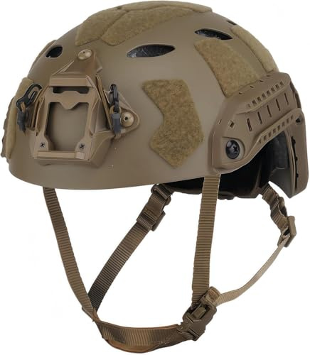 taktischer Fast SF High Cut Helm Sandgestrahlte Version Kopfhörergurtschlitze Reservemasken-Verbindungslöcher Airsoft CS-Spielhelme