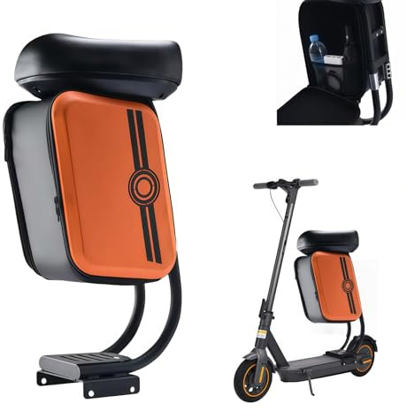 Yinnhom Elektroroller Sitzsattel kompatibel mit Segway-Ninebot Max G30, Wasserdichter Sitz für E Scooter Zubehör, Komfortabler Sitz mit Aufbewahrungstasche, Bohrfreie Installation, Trägt bis zu 120 kg
