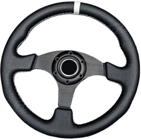 330mm 13Inch JDM Rally Racing Car PVC Steering Wheel Racing Game Steering Wheel Universal