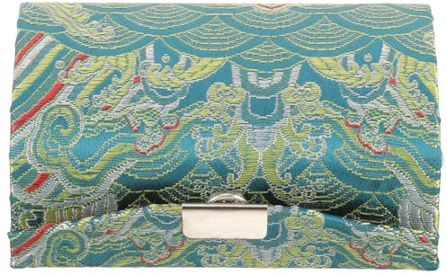 Toyvian Lippenstift Organizer mit Knopfverschluss Lippenstiftetui Tragbares Leichter aus Stoff im Chinesischen Stil Stilvoll und Praktisch für Reisen und Partys