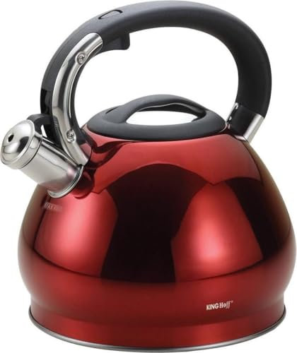 King Hoff Rosso Acciaio Inossidabile bollitore Teiera Bollitore 3,4 litri KH 1212
